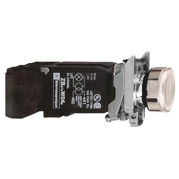 White flush complete illum pushbutton 02