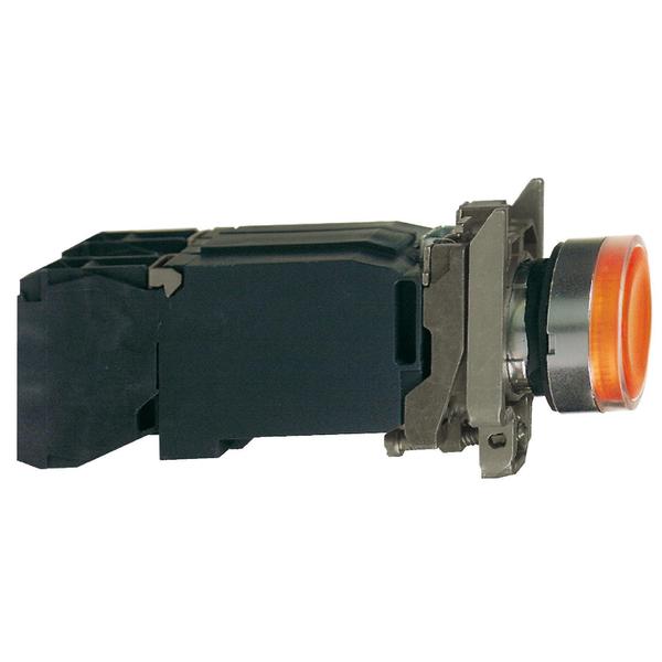 Orange flush complete illum pushbutton 0