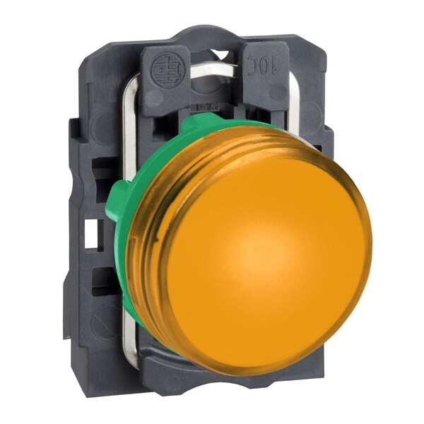 Pilot light, plastic, orange, 022, plain