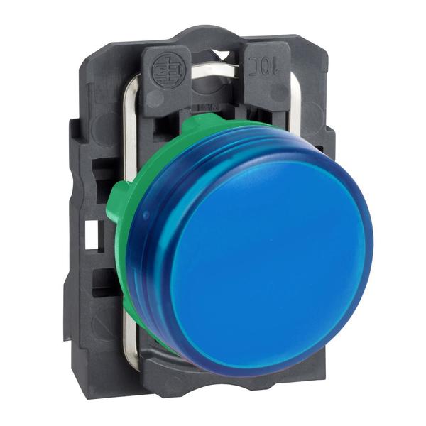 Pilot light, plastic, blue, 022, plain l