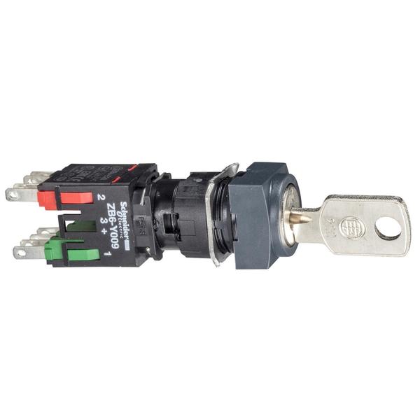 Black complete square selector switch 01