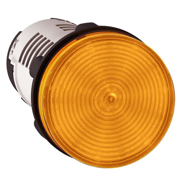 Monolithic pilot light, plastic, orange,