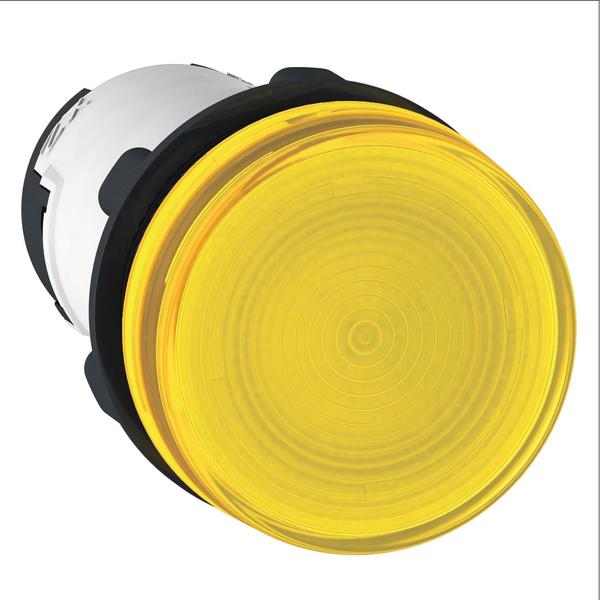 Round pilot light 0 22-yellow-BA 9s