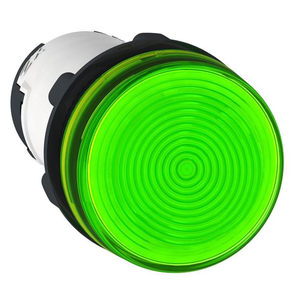 Round pilot light 0 22-green-bulb BA