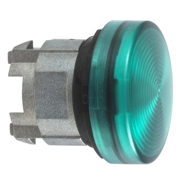 Green pilot light head 022 with grooved