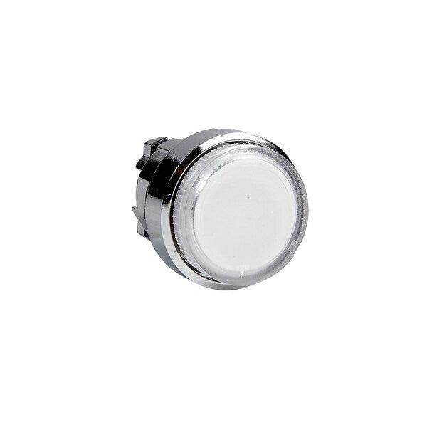 Clear projecting illuminated pushbutton