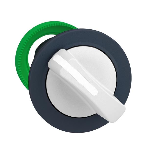 Flush mounted white selector switch head