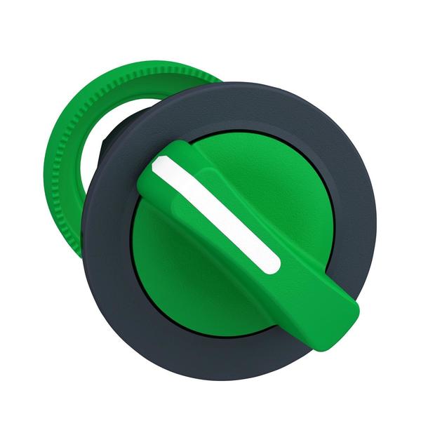 Flush mounted green selector switch head