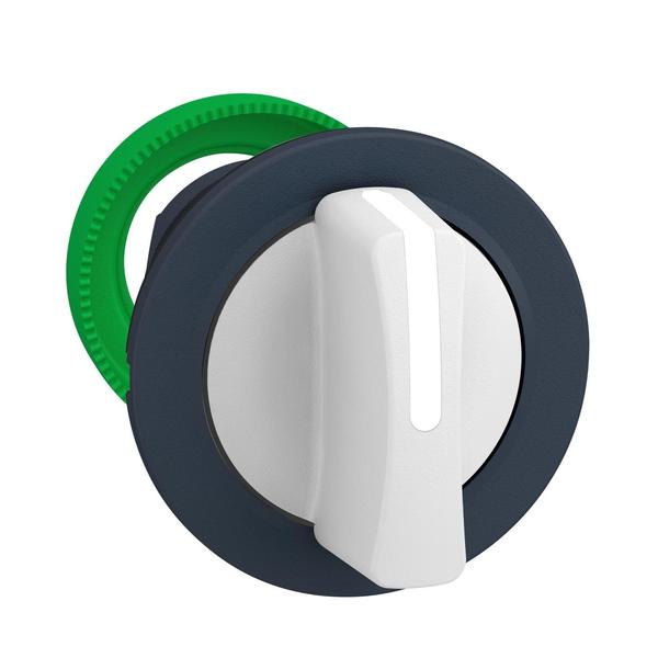 Flush mounted white selector switch head
