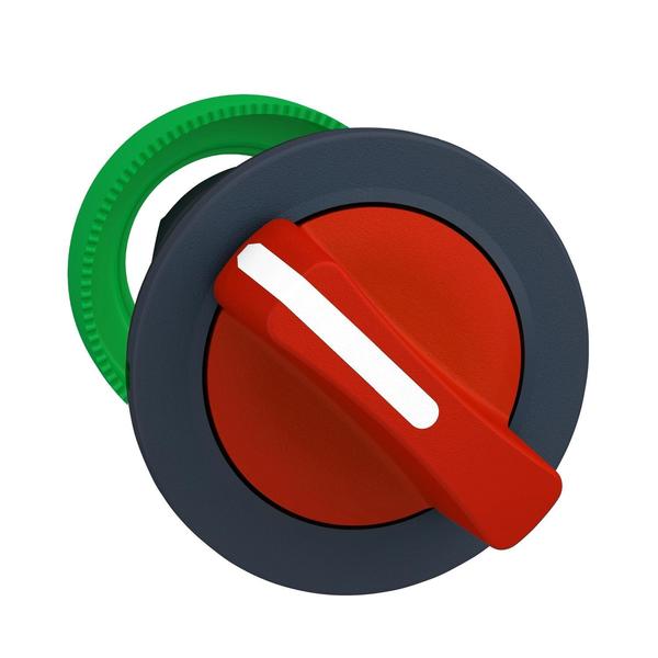 Flush mounted red selector switch head 2