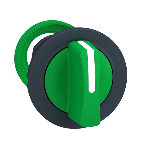 Flush mounted green selector switch head