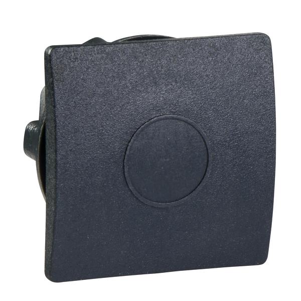 Black square blanking plug for 022 hole