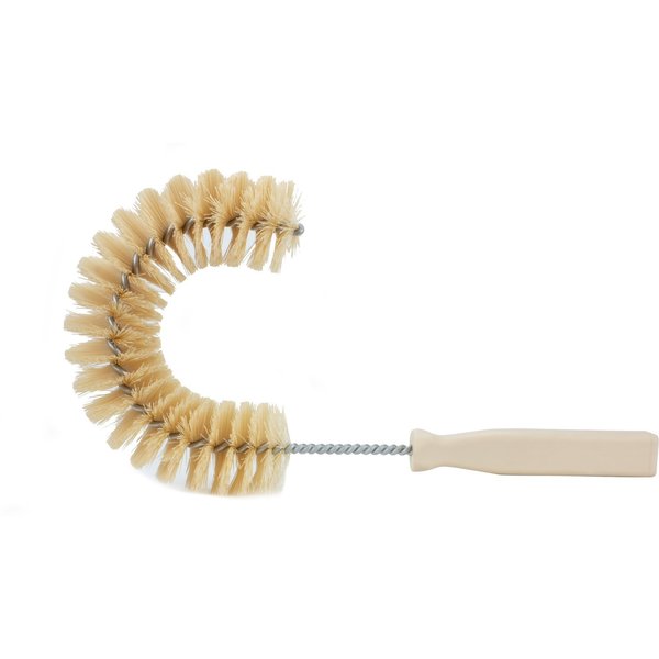 5 in W Clean-in-Place Hook Brush, Tan, Polyethylene