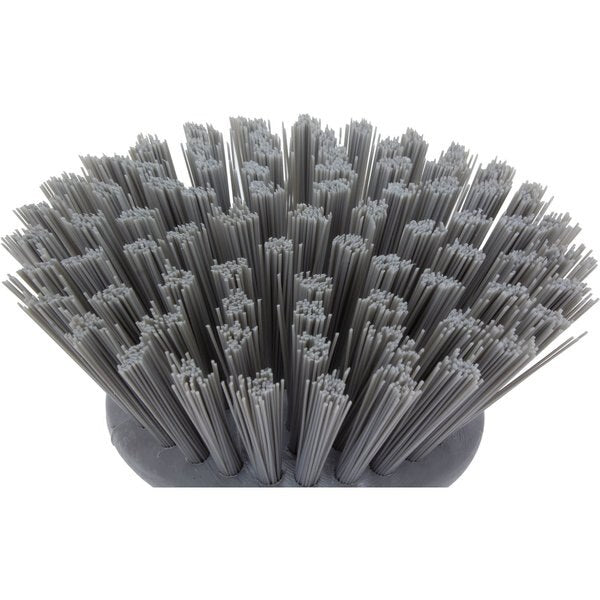 5 in W Round Scrub Brush, Gray, Polypropylene