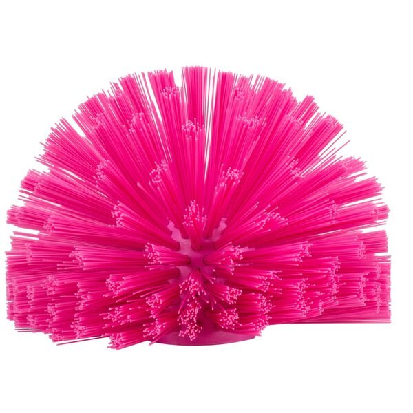 8 in W Pipe and Valve Brush, Pink, Polypropylene