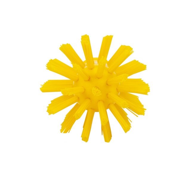 2.5 in W Pipe and Valve Brush, Yellow, Polypropylene