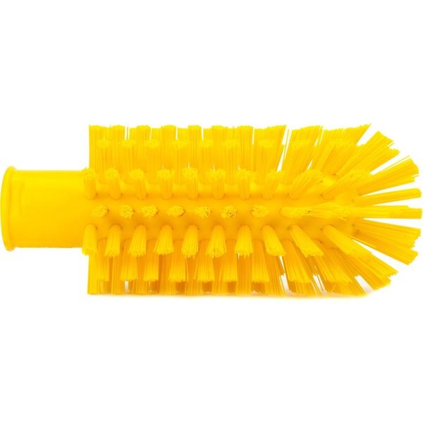 2.5 in W Pipe and Valve Brush, Yellow, Polypropylene