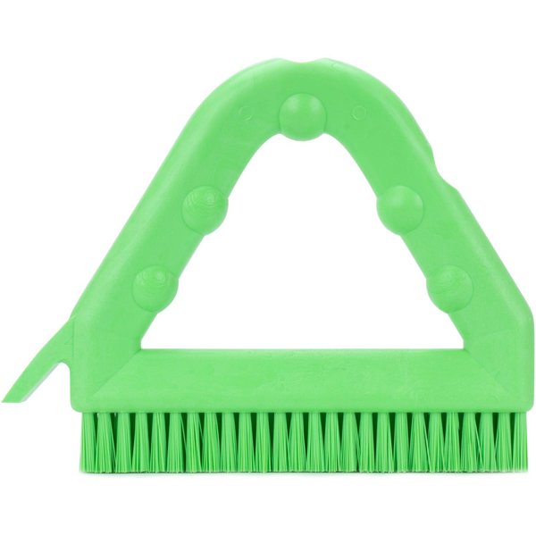 7 in W Tile and Grout Brush, Lime, Polypropylene