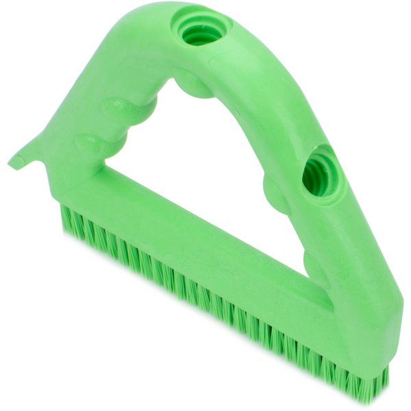 7 in W Tile and Grout Brush, Lime, Polypropylene