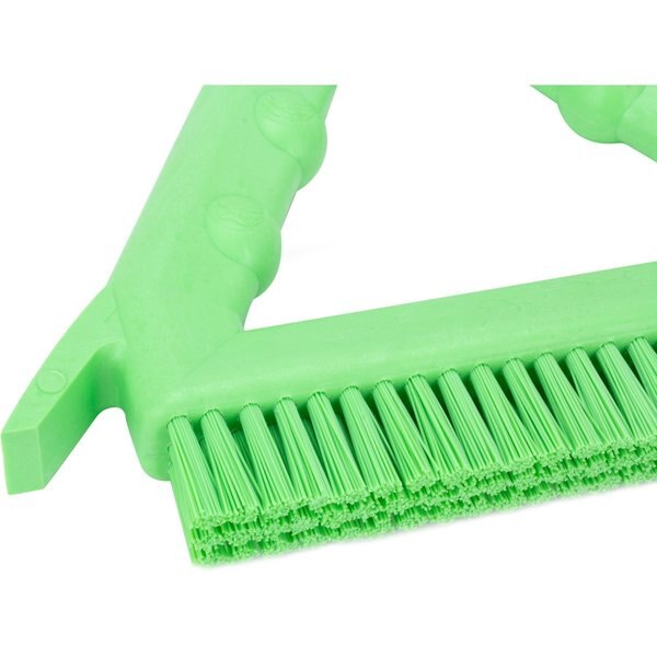7 in W Tile and Grout Brush, Lime, Polypropylene