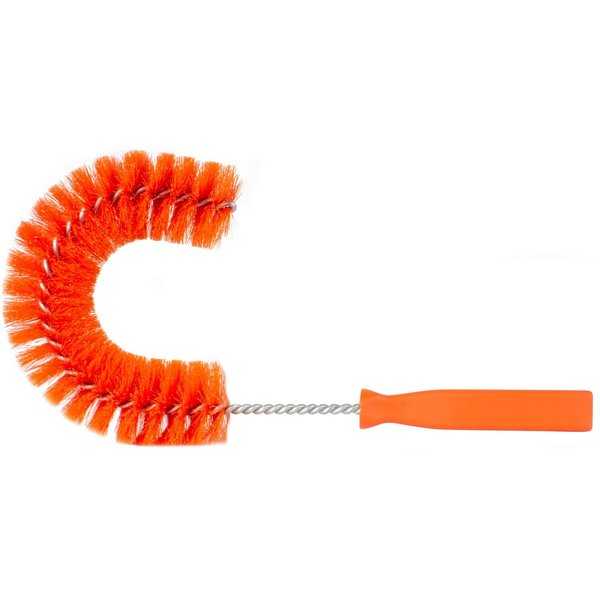 5 in W Clean-in-Place Hook Brush, Orange, Polyethylene