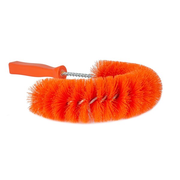 5 in W Clean-in-Place Hook Brush, Orange, Polyethylene