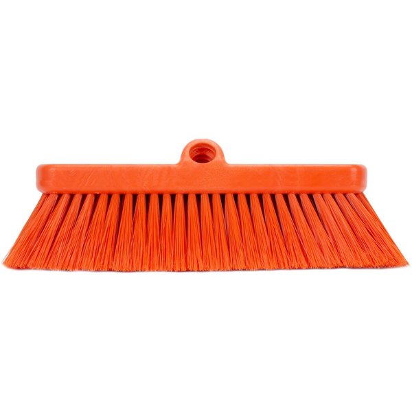 2.5 in W Flo-Thru Brush, Orange, Polypropylene