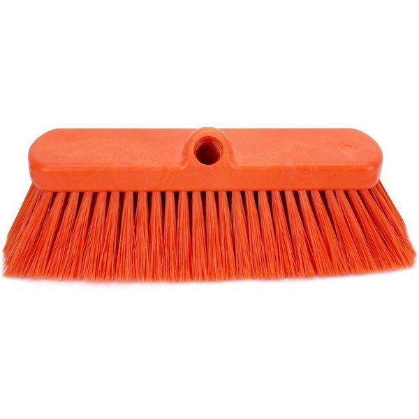 2.5 in W Flo-Thru Brush, Orange, Polypropylene
