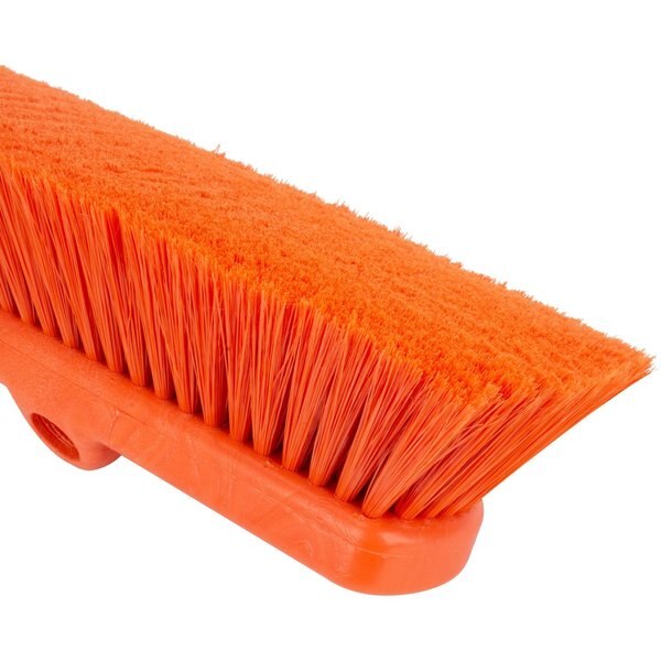2.5 in W Flo-Thru Brush, Orange, Polypropylene