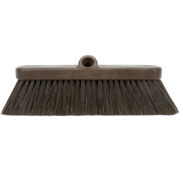 2.5 in W Flo-Thru Brush, Brown, Polypropylene