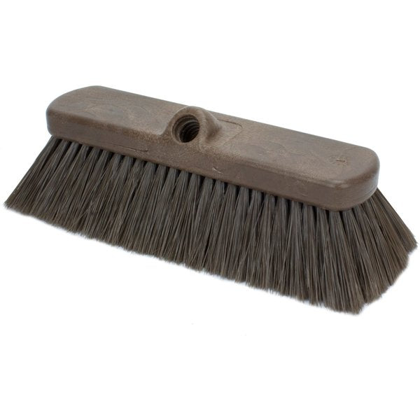 2.5 in W Flo-Thru Brush, Brown, Polypropylene