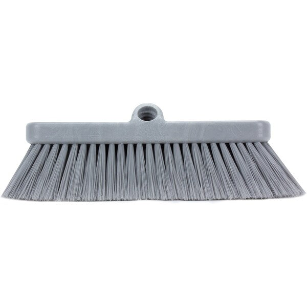 2.5 in W Flo-Thru Brush, Gray, Polypropylene