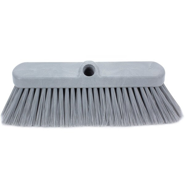 2.5 in W Flo-Thru Brush, Gray, Polypropylene