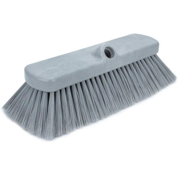 2.5 in W Flo-Thru Brush, Gray, Polypropylene