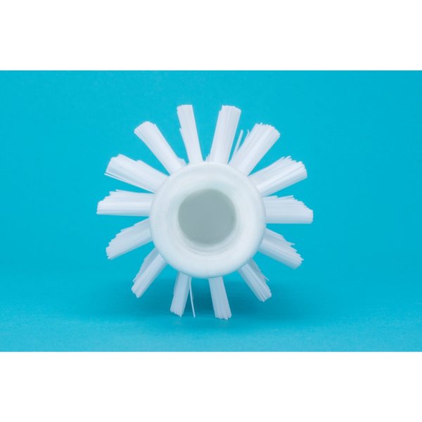 2.5 in W Pipe and Valve Brush, White, Polypropylene