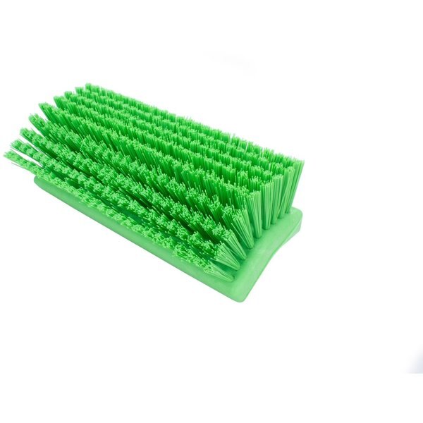 5 in W Bi-Level Scrub Brush, Lime