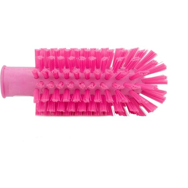 2.5 in W Pipe and Valve Brush, Pink, Polypropylene
