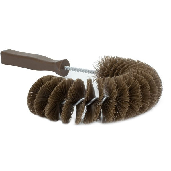 5 in W Clean-in-Place Hook Brush, Brown, Polyethylene