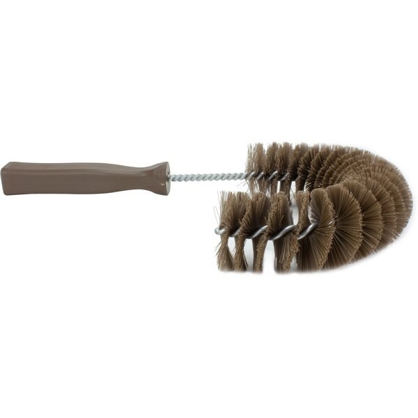 5 in W Clean-in-Place Hook Brush, Brown, Polyethylene