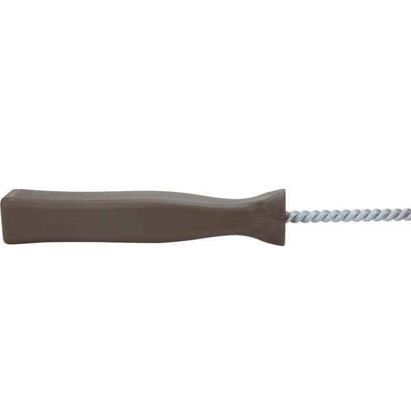 5 in W Clean-in-Place Hook Brush, Brown, Polyethylene