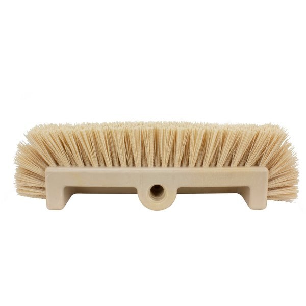 6 in W Multi-Level Floor Scrub Brush, Tan, Polypropylene