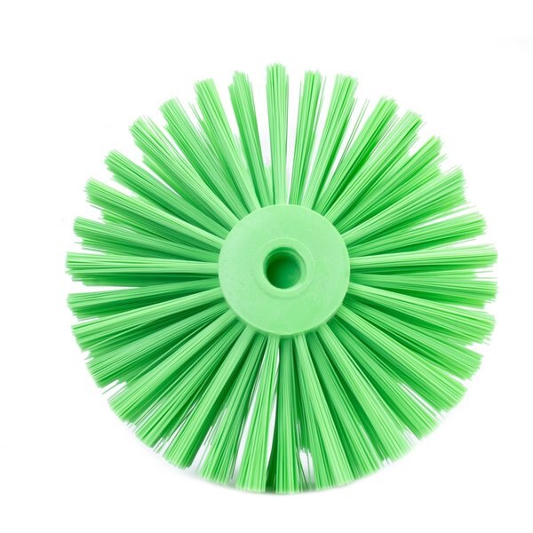 8 in W Pipe and Valve Brush, Lime, Polypropylene
