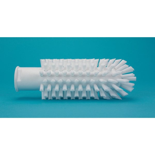 2 in W Pipe and Valve Brush, White, Polypropylene