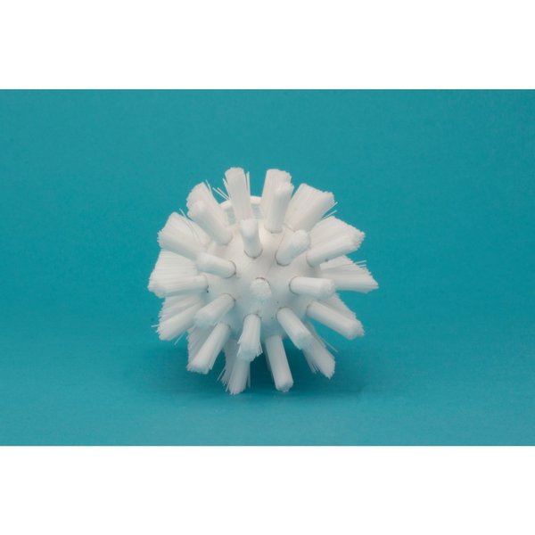 2 in W Pipe and Valve Brush, White, Polypropylene
