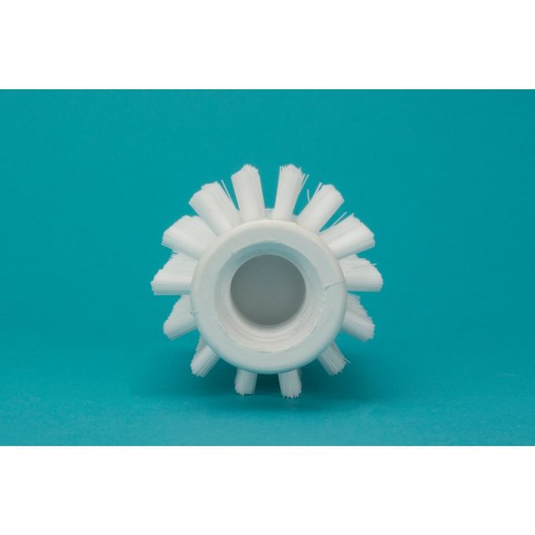 2 in W Pipe and Valve Brush, White, Polypropylene