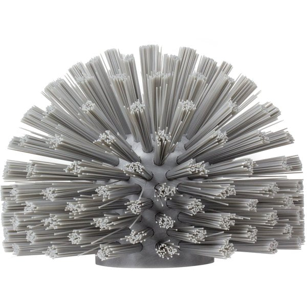 6 in W Pipe and Valve Brush, Gray, Polypropylene