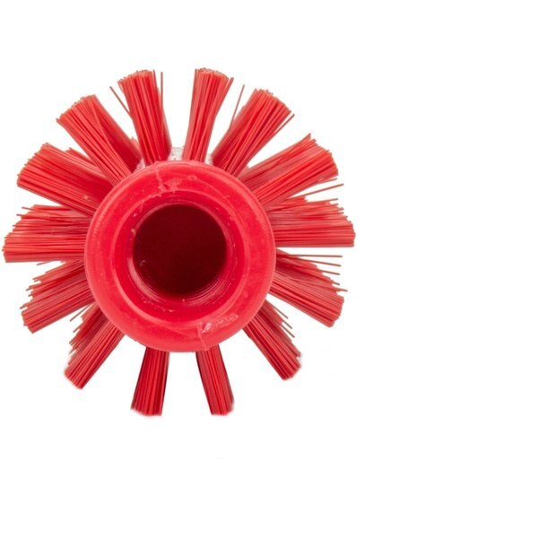 2.5 in W Pipe and Valve Brush, Red, Polypropylene