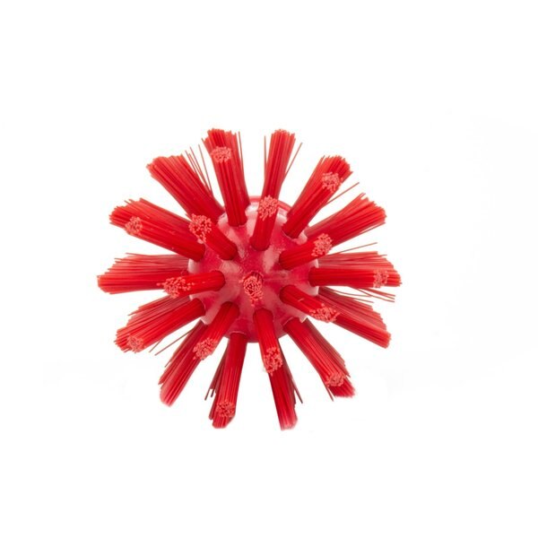 2.5 in W Pipe and Valve Brush, Red, Polypropylene