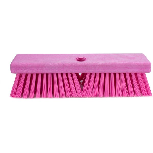 2.5 in W Deck Scrub, Pink, Polypropylene