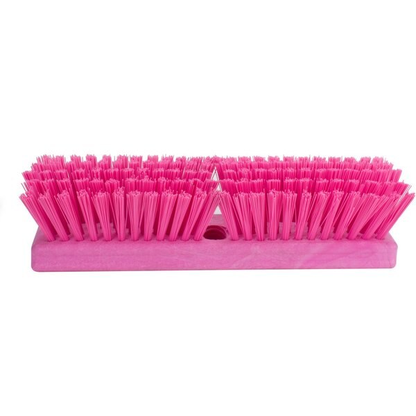 2.5 in W Deck Scrub, Pink, Polypropylene